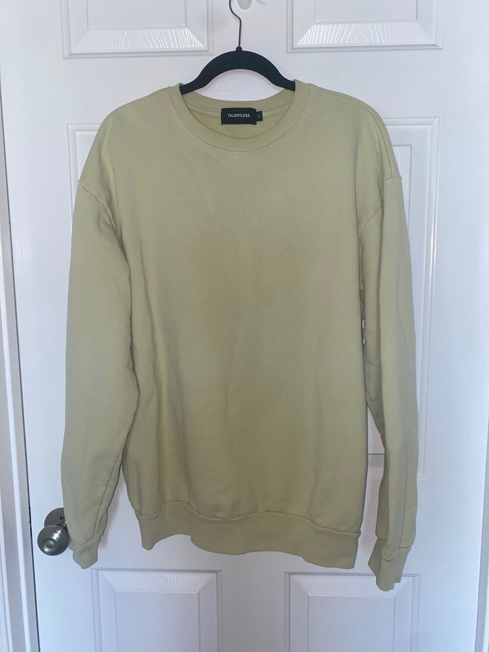 Talentless Crew Sweatshirt Green L/S Size large